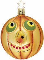 Jack-O  Halloween Pumpkin<br>Inge-glas Ornament