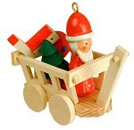 Santa in Toy Wagon<br>Ulbricht Ornament