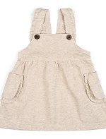 Heathered Oatmeal Organic<br>Cotton Dress Overall