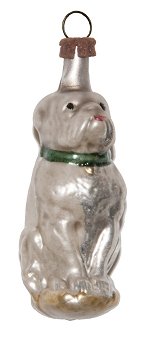 Waiting Dog Sitting<br>Vintage Nostalgia Ornament