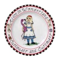 Alice in Wonderland Plates<br>Collection of 6