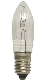 E10 - 3 Watt Candle Bulbs<br>Replacement Lamps