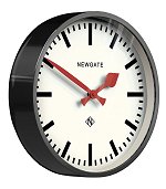 Luggage Clock - Black Enamal<br>design by Newgate