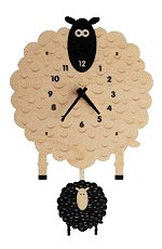 Sheep Pendulum Wall<br>Clock by Modern Moose