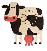 Cow Pendulum Wall<br>Clock by Modern Moose