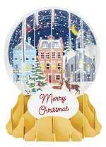 Village Glow<br>2022 Pop-Up Snow Globe Card