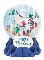 Arctic Sledding<br>2022 Pop-Up Snow Globe Card