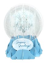 Crystal Snowflake<br>2026 Pop-Up Snow Globe Card