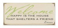 Happy Is the House Sign
