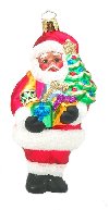 Black Santa w/Gifts<br>Christborn Ornament