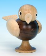 Natural Wood - Small<br> Sitting Bird by Ulbricht