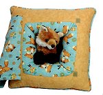 Playful Fox<br>Peek-A-Boo Pillow - Large