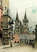 Tyn Church in Prague<br>by Josef Eidenberger