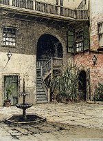 New Orleans Courtyard USA<br>by Josef Eidenberger