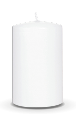 Metric Pillar Candles<br>60/120 mm White Medium